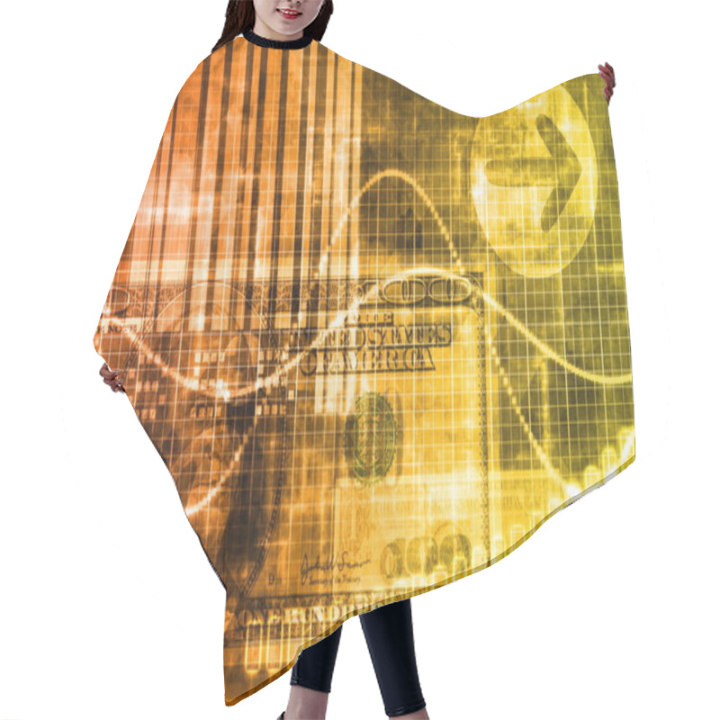 Personality  Orange Money Technology Business Background Hair Cutting Cape