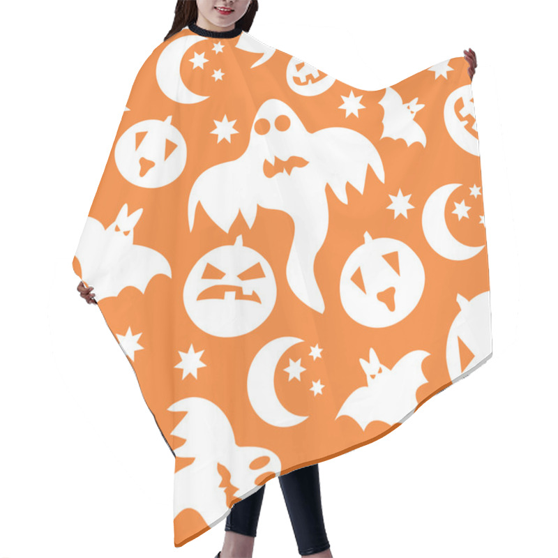 Personality  Seamless Halloween Background With Ghosts Hair Cutting Cape