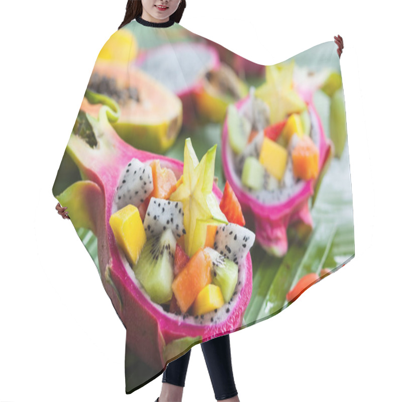 Personality  Exotic Fruit Salad  Hair Cutting Cape