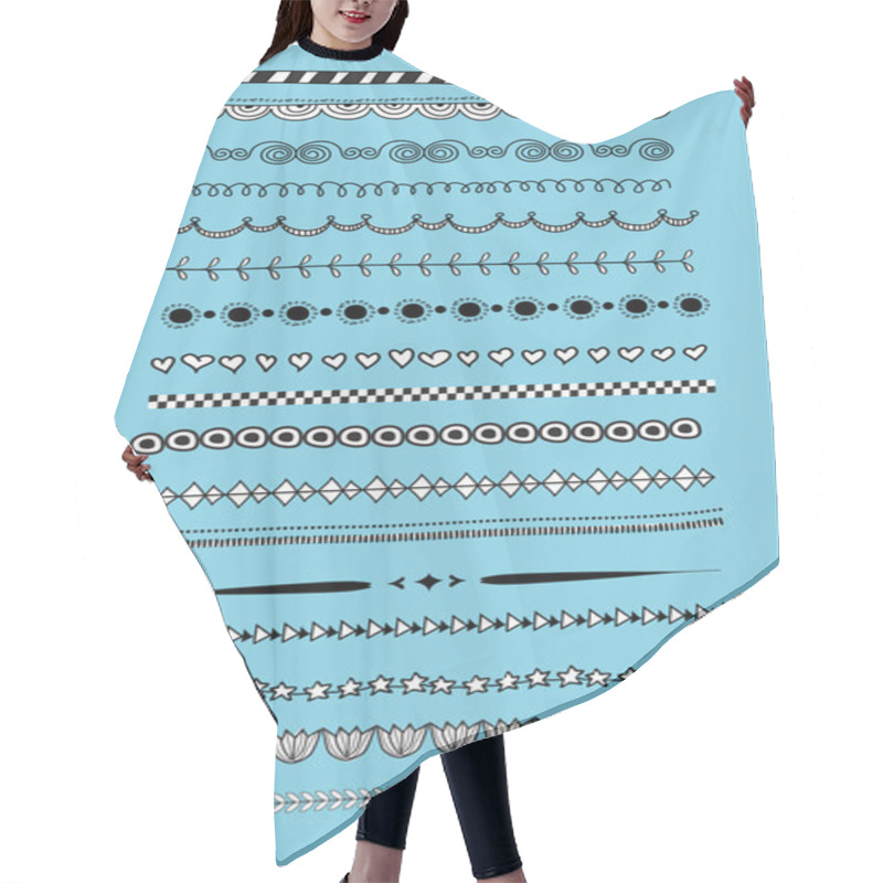 Personality  Doodle Dividers, Borders Hair Cutting Cape