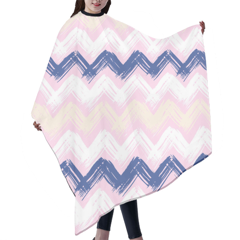 Personality  Hand Painted Chevron Pattern Hair Cutting Cape