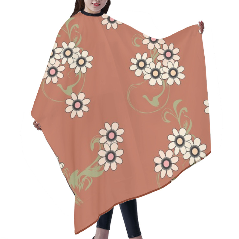 Personality  Art Flowers Hair Cutting Cape