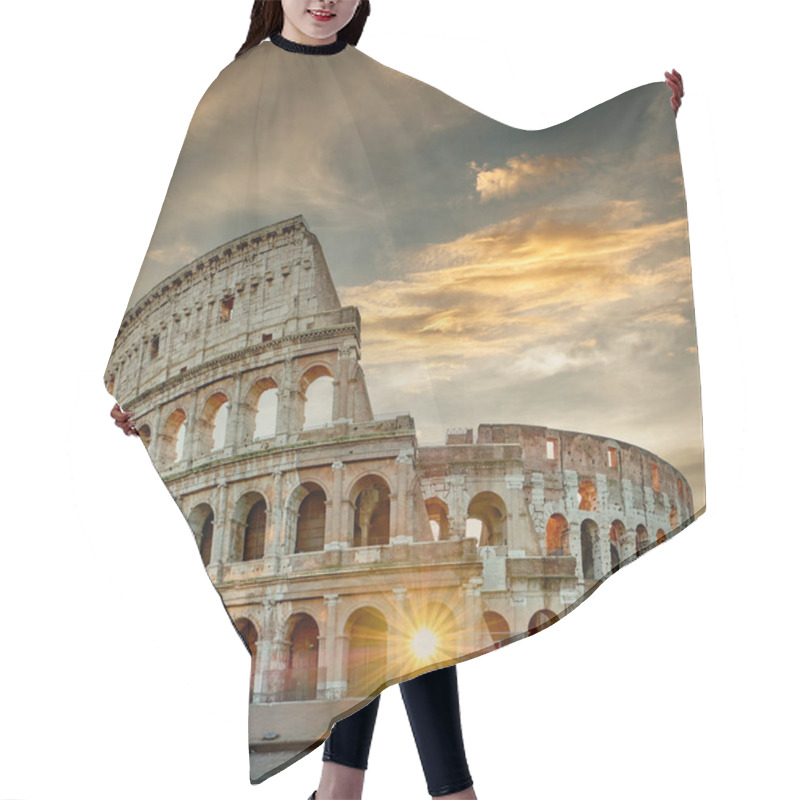 Personality  Colosseum At Sunrise In Rome, Italy  Hair Cutting Cape