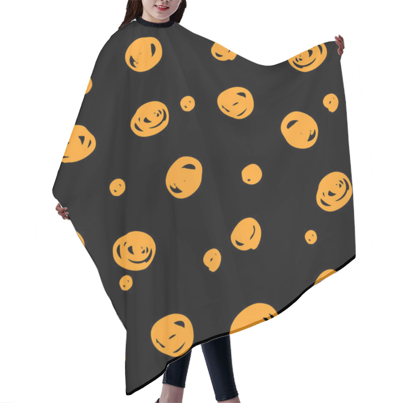 Personality  Scribble Spots Pattern Hair Cutting Cape