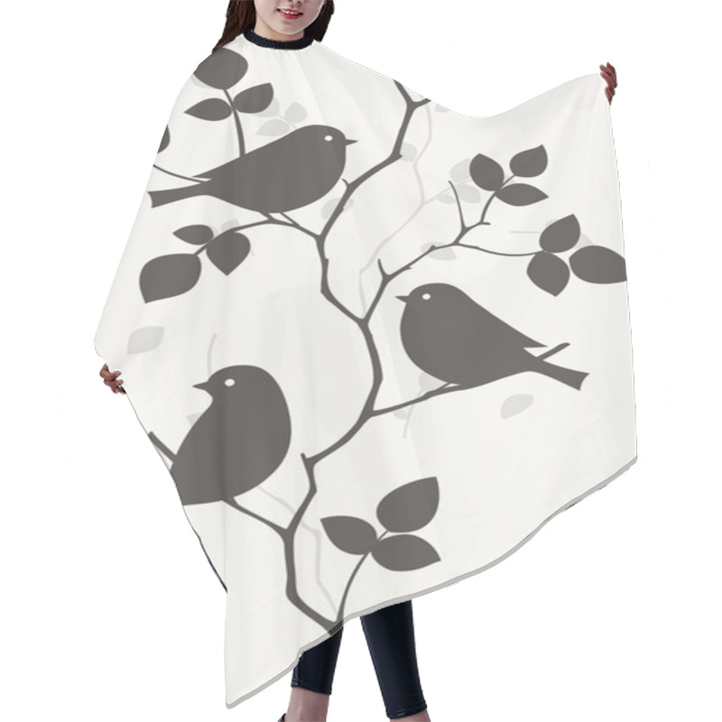 Personality  Birds Pattern Hair Cutting Cape