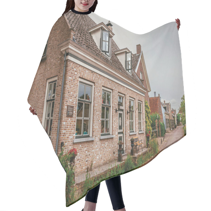 Personality  Charming And Quiet Street With Brick Rustic House In Drimmelen Hair Cutting Cape