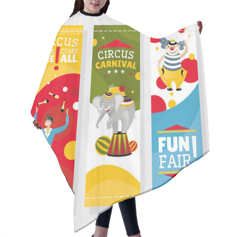 Personality  Funfair Banners Hair Cutting Cape