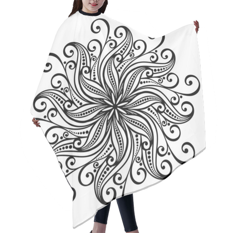 Personality  Beautiful Deco Mandala (Vector) Hair Cutting Cape