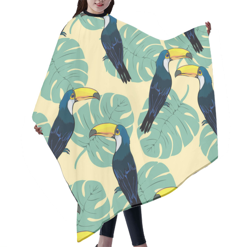 Personality  Toucan Birds Seamless Patterm Hair Cutting Cape