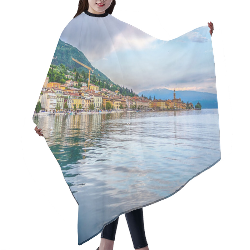 Personality  View Of Salo Town, Lake Garda, Italy Hair Cutting Cape