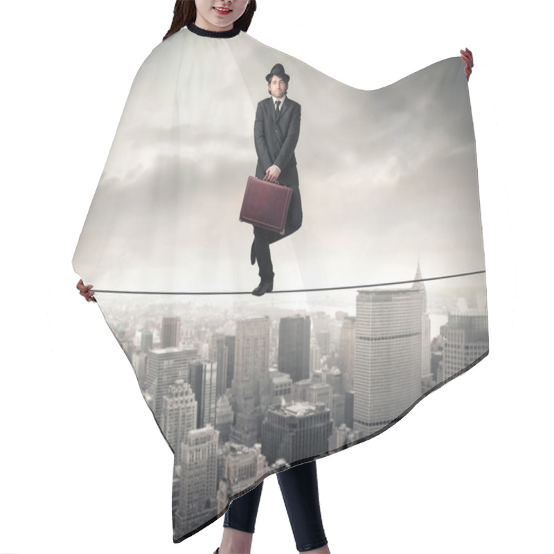 Personality  On A Tightrope Hair Cutting Cape