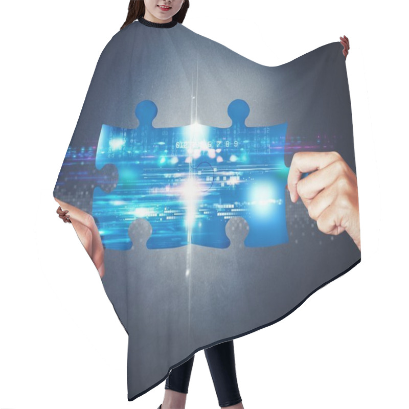 Personality  System Integration Concept Hair Cutting Cape