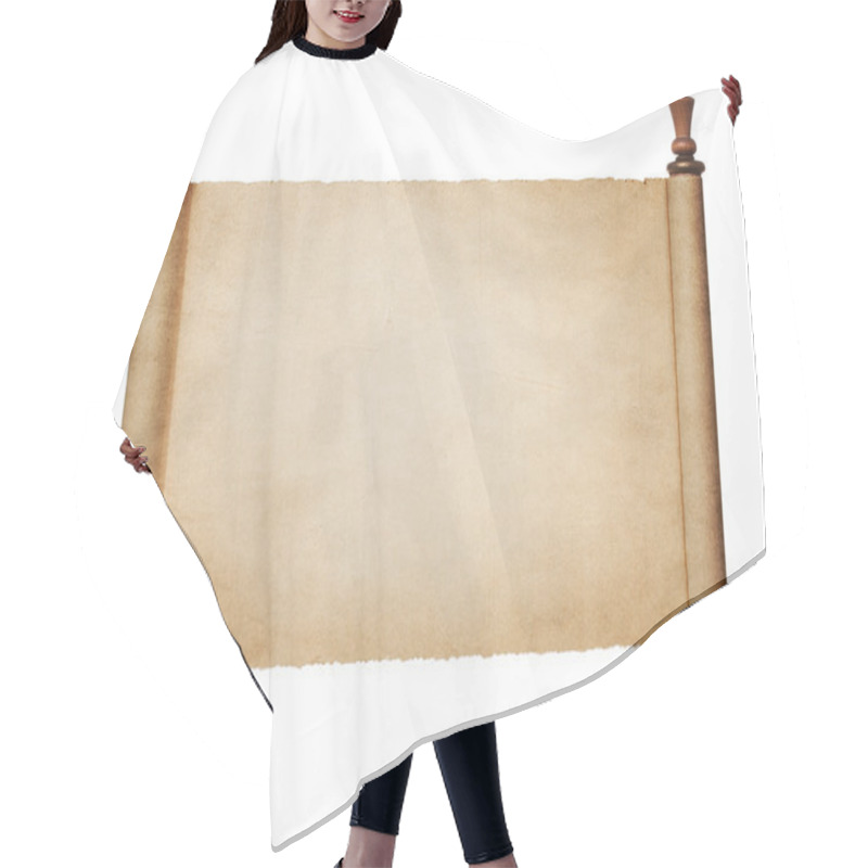 Personality  Blank Paper Scroll Hair Cutting Cape