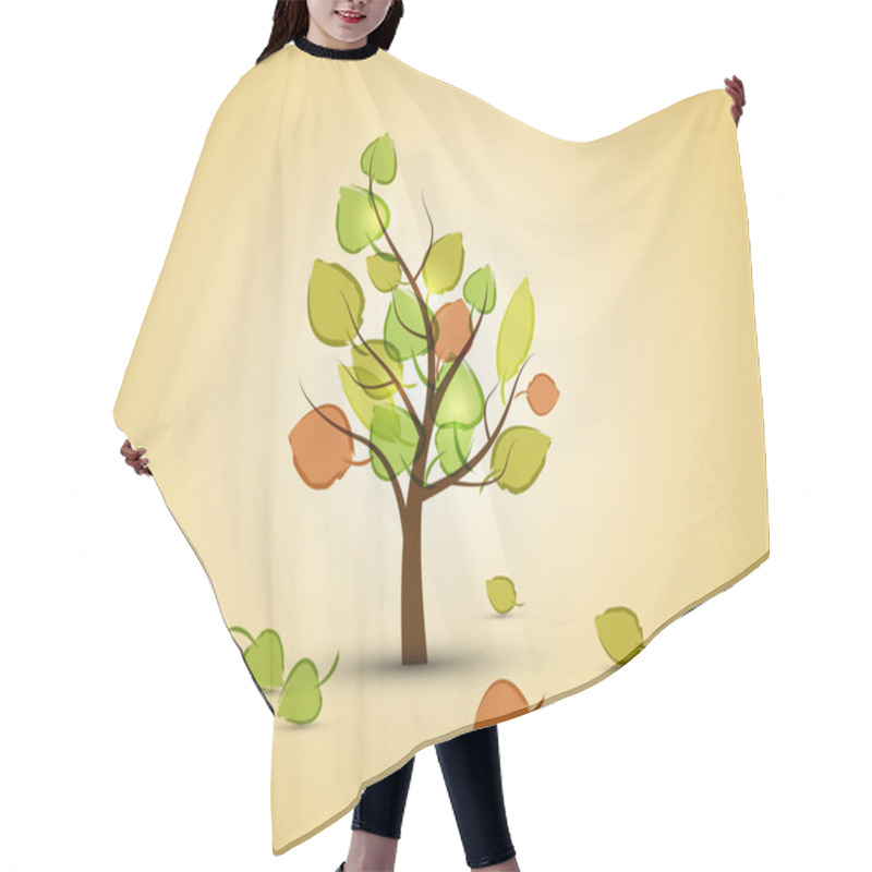 Personality  Autumn Tree Hair Cutting Cape