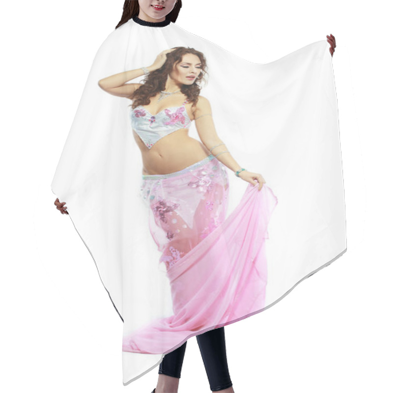 Personality  Beautiful  Belly Dancer  Woman  Hair Cutting Cape