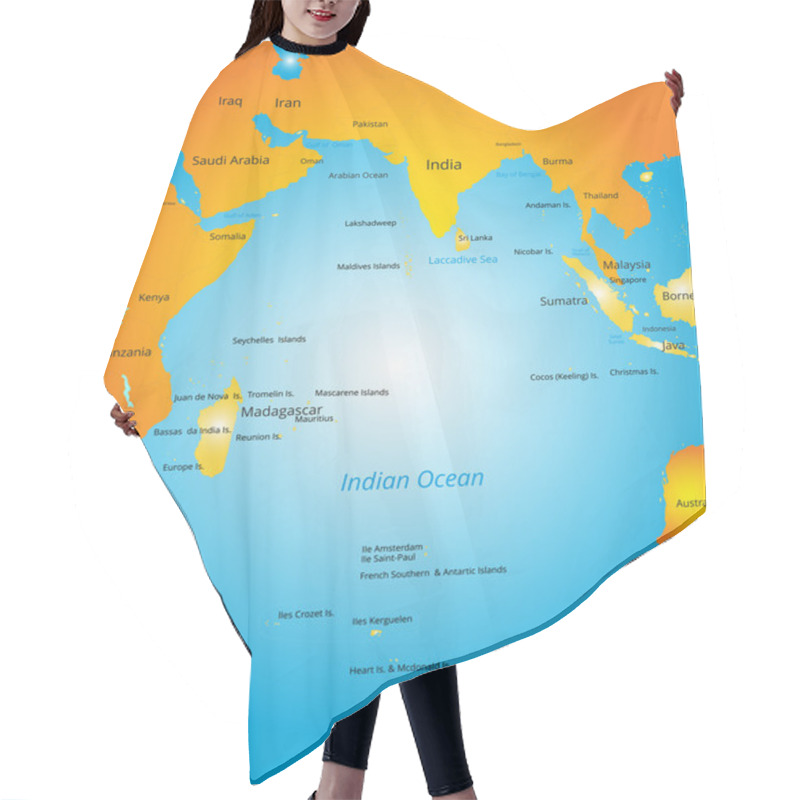 Personality  Map Of Indian Ocean Region Hair Cutting Cape