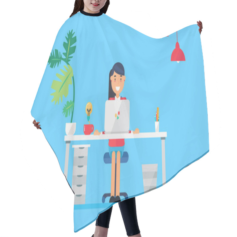 Personality  Creative Tech Workspace Hair Cutting Cape