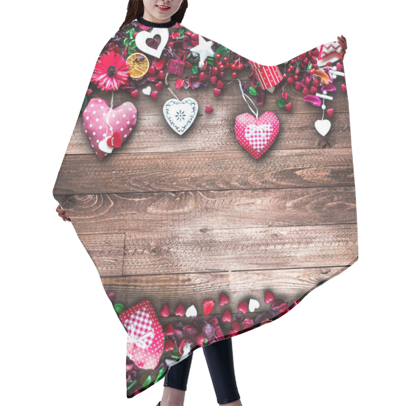 Personality  Valentine's Day Background  Hair Cutting Cape