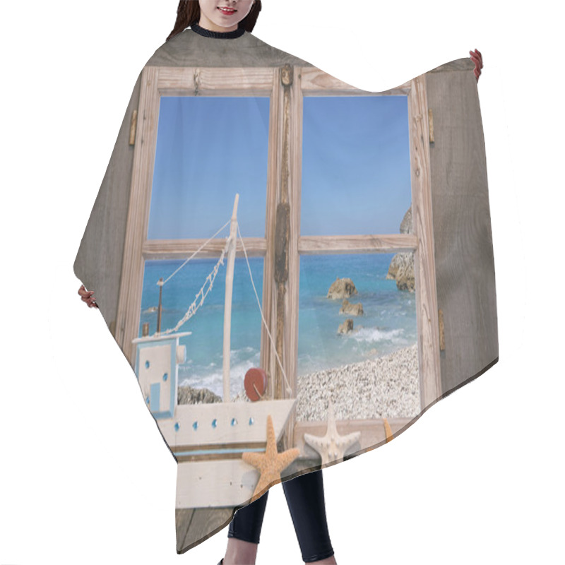 Personality  Dream: House On The Beach With Blue Sky Background  Hair Cutting Cape