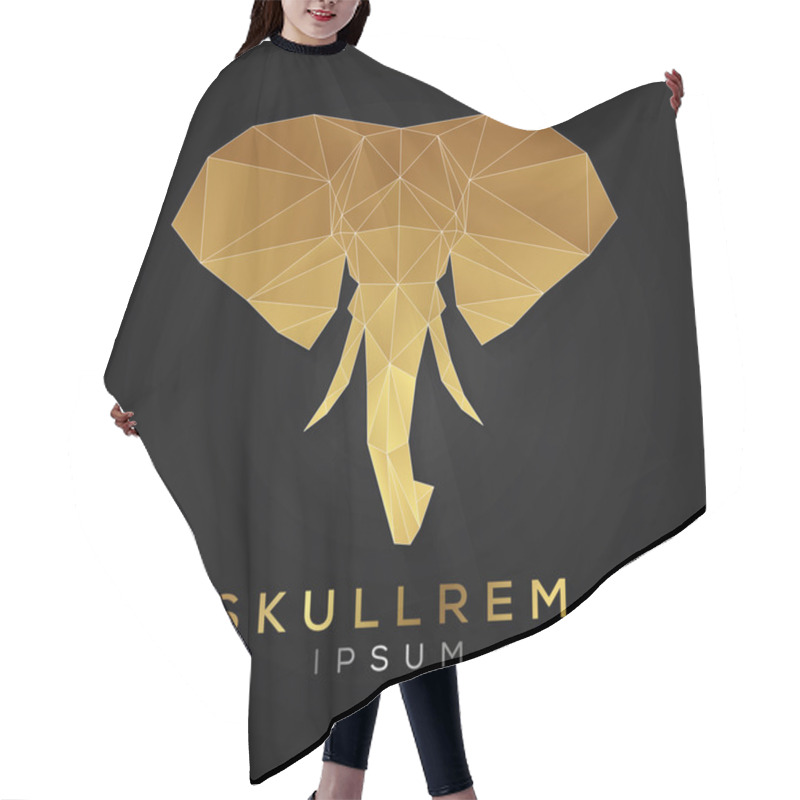 Personality  Elephant Face Logo Template Hair Cutting Cape