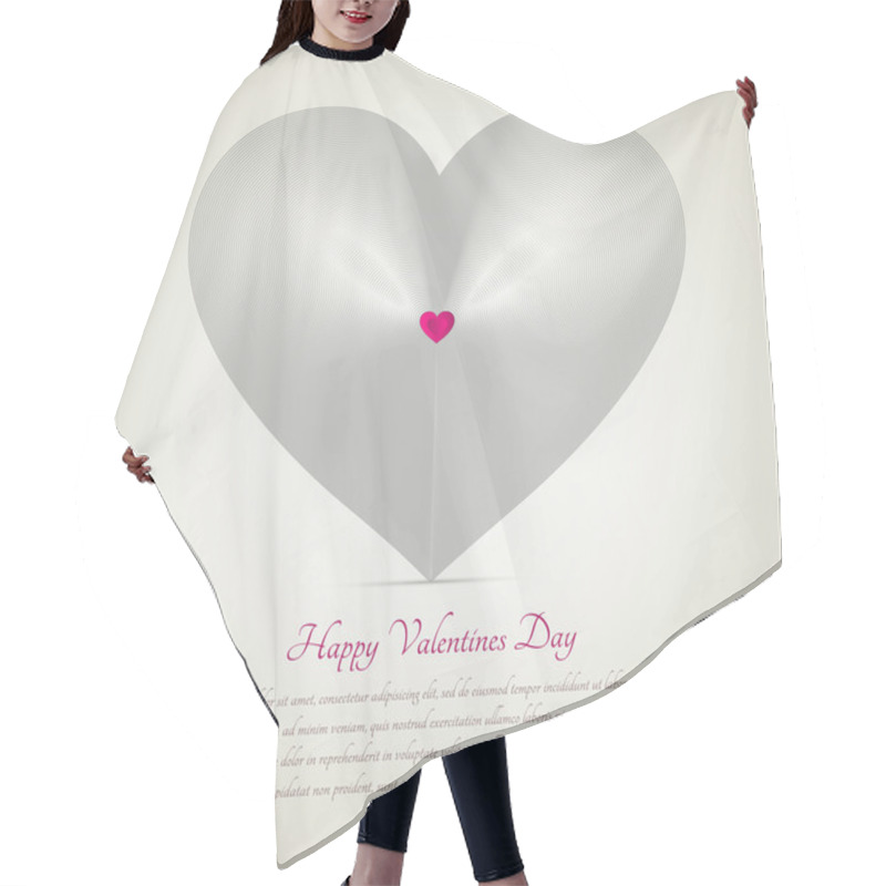 Personality  Valentines Background. Vector Illustration.  Hair Cutting Cape