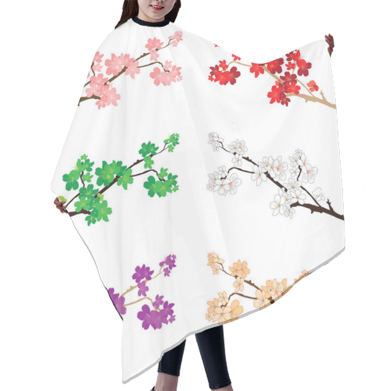 Personality  Blossoms And Flowers Hair Cutting Cape