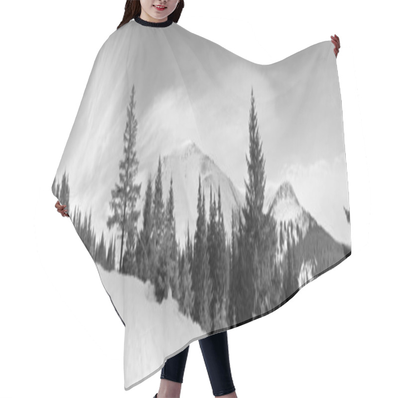 Personality  Mountain Panorama Hair Cutting Cape