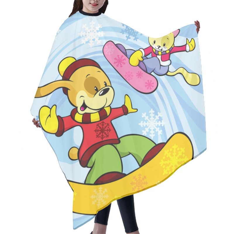 Personality  Winter Cat And Dog Hair Cutting Cape