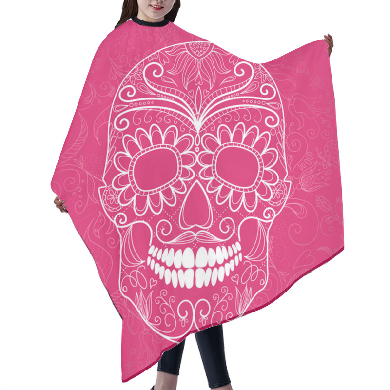 Personality  Day Of The Dead Hair Cutting Cape