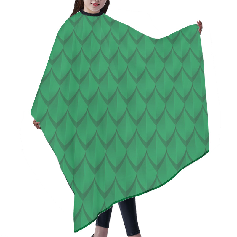 Personality  Green Dragon Scales Seamless Background Texture Hair Cutting Cape