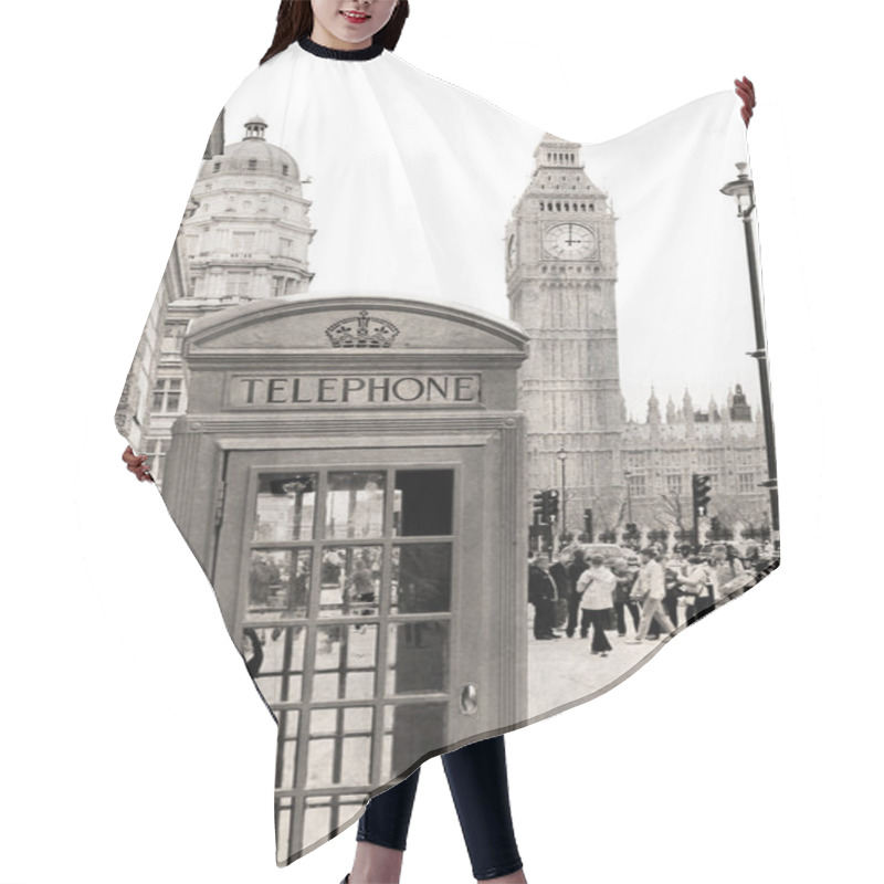 Personality  A Traditional Phone Booth In London  Hair Cutting Cape