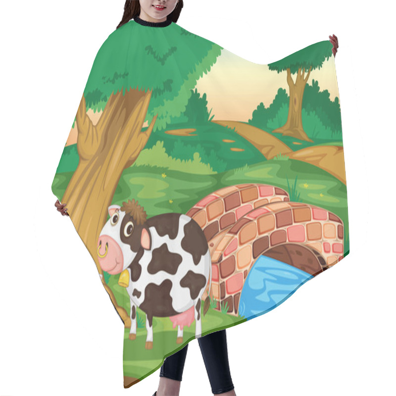 Personality  Two Cows Hair Cutting Cape