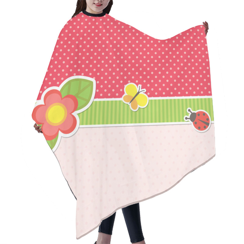 Personality  Frame With Flower Hair Cutting Cape