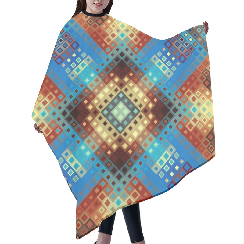 Personality  Geometric Abstract Pattern. Hair Cutting Cape