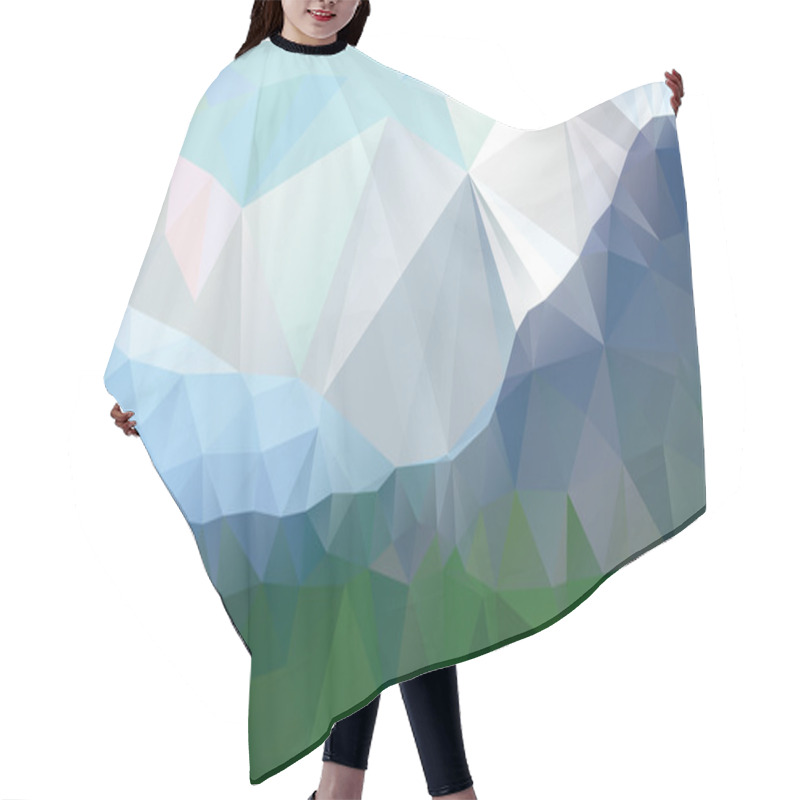 Personality  Landscape In A Minimalist Style. Hair Cutting Cape