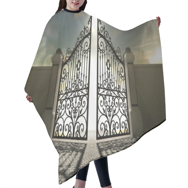 Personality  Heavens Open Ornate Gates Hair Cutting Cape