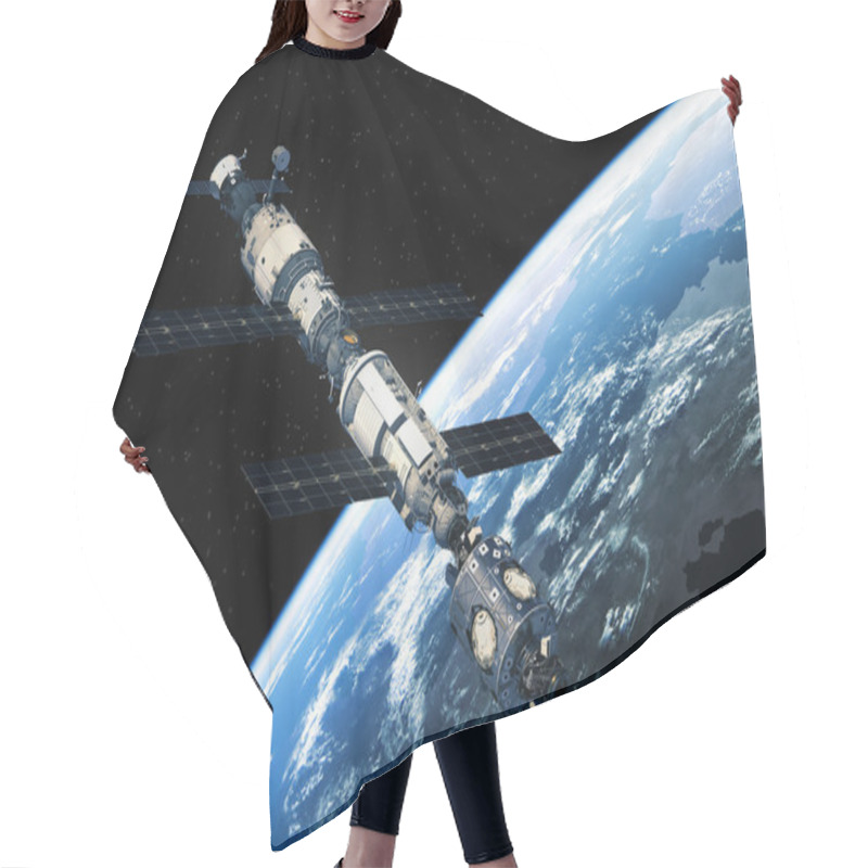 Personality  International Space Station Orbiting Earth Hair Cutting Cape