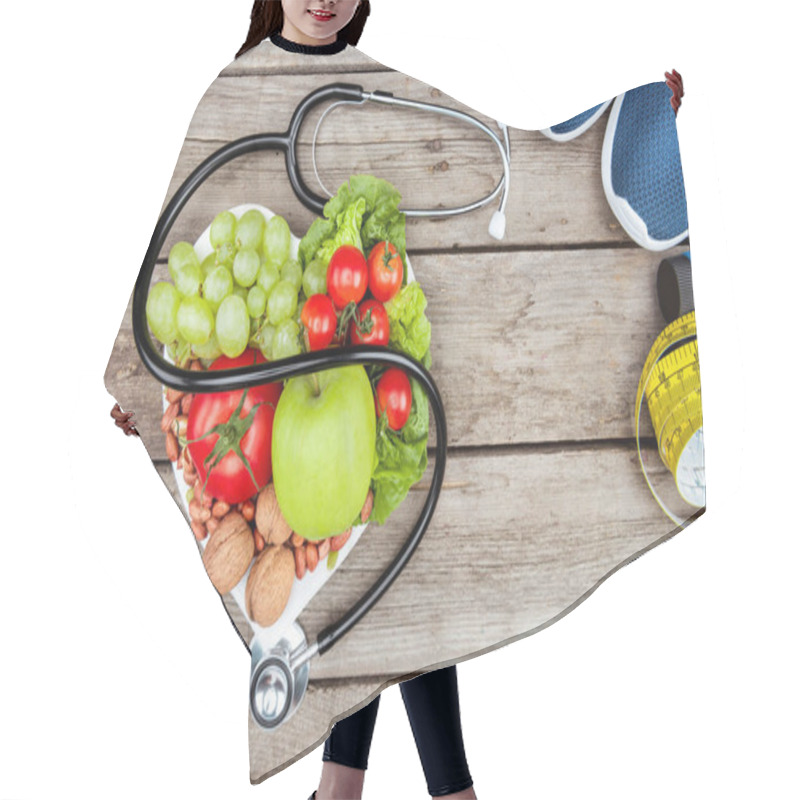 Personality  Stethoscope, Organic Food And Sport Equipment Hair Cutting Cape