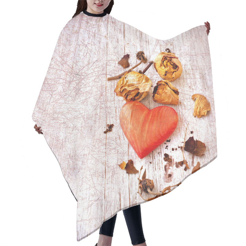 Personality  Heart As A Symbol Of Love Hair Cutting Cape