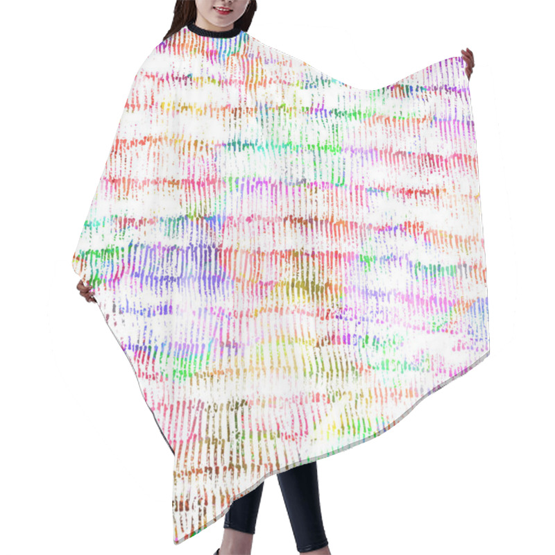 Personality  Geometry Texture Repeat Classic Pattern Hair Cutting Cape