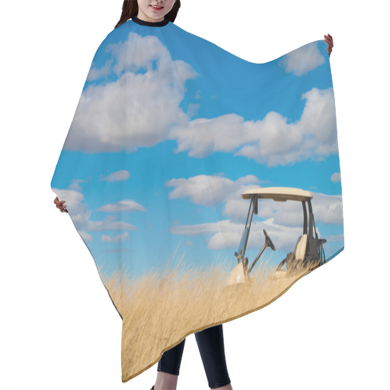 Personality  Golf Cart Hidden Hair Cutting Cape