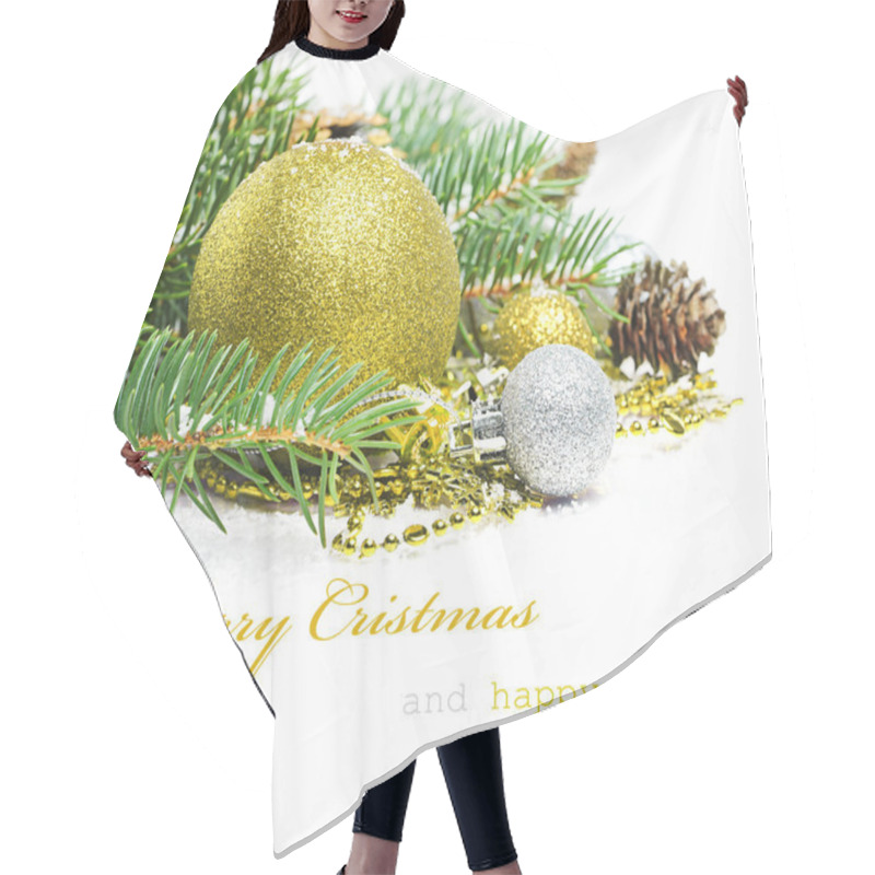 Personality  Christmas Greetings Card Hair Cutting Cape