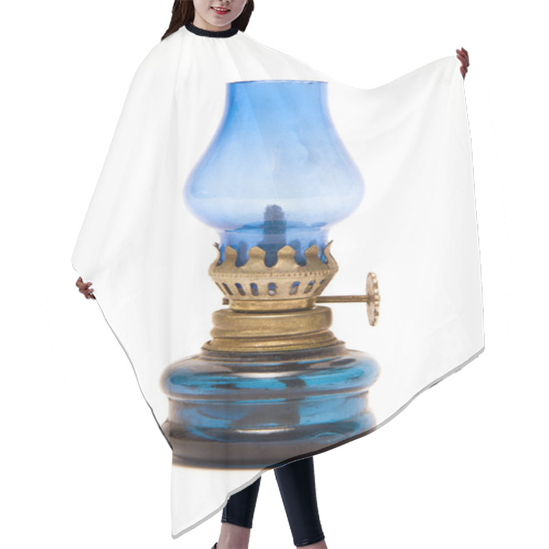 Personality  Blue Oil Lamp Hair Cutting Cape