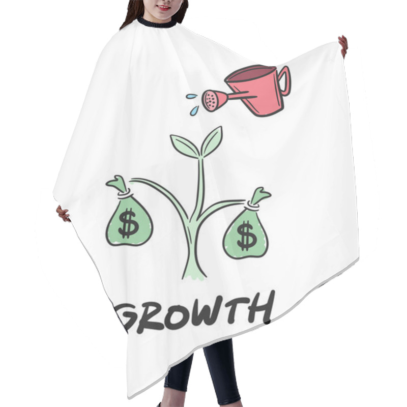 Personality  Can Pouring Water Over Money Tree Hair Cutting Cape