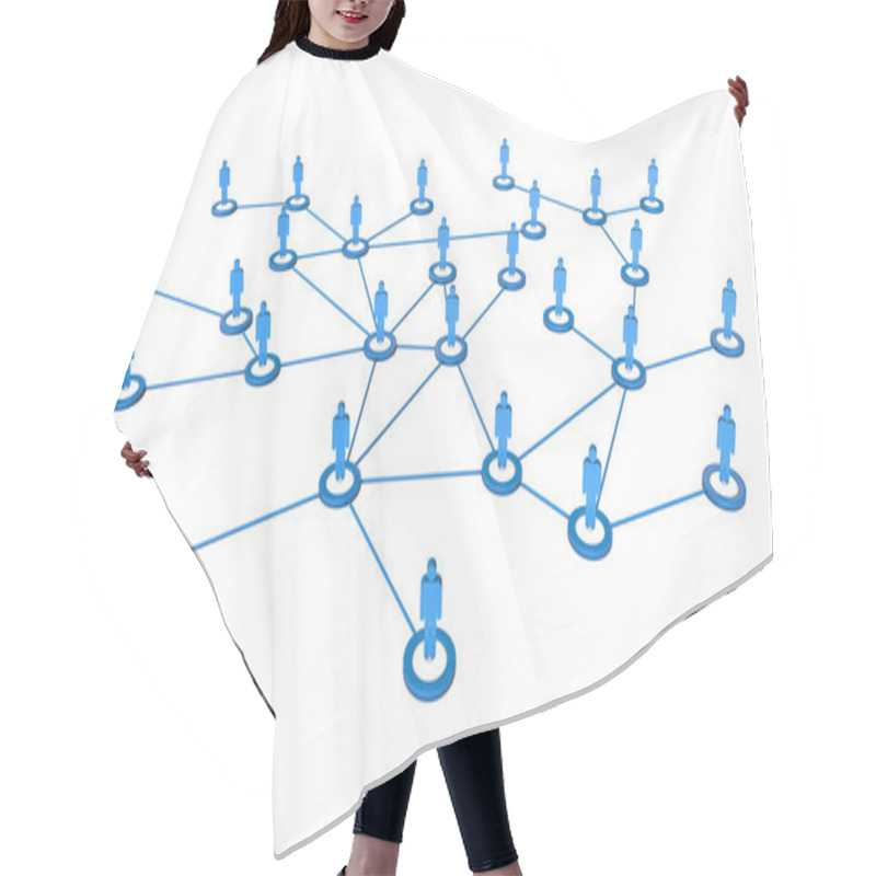 Personality  Business Network Connections Hair Cutting Cape