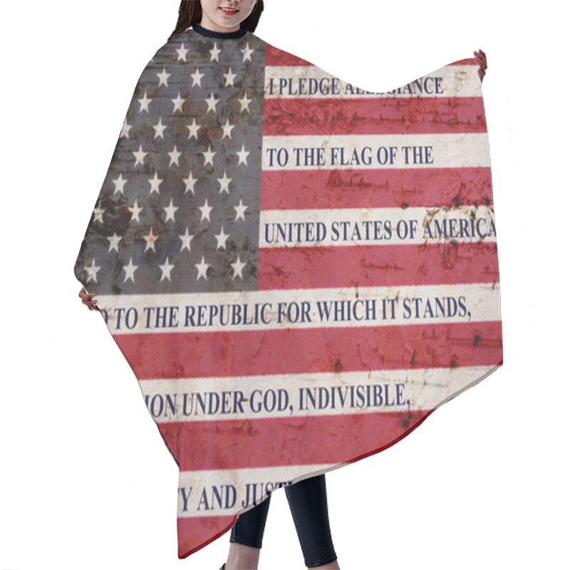 Personality  The Pledge Of Allegiance Hair Cutting Cape