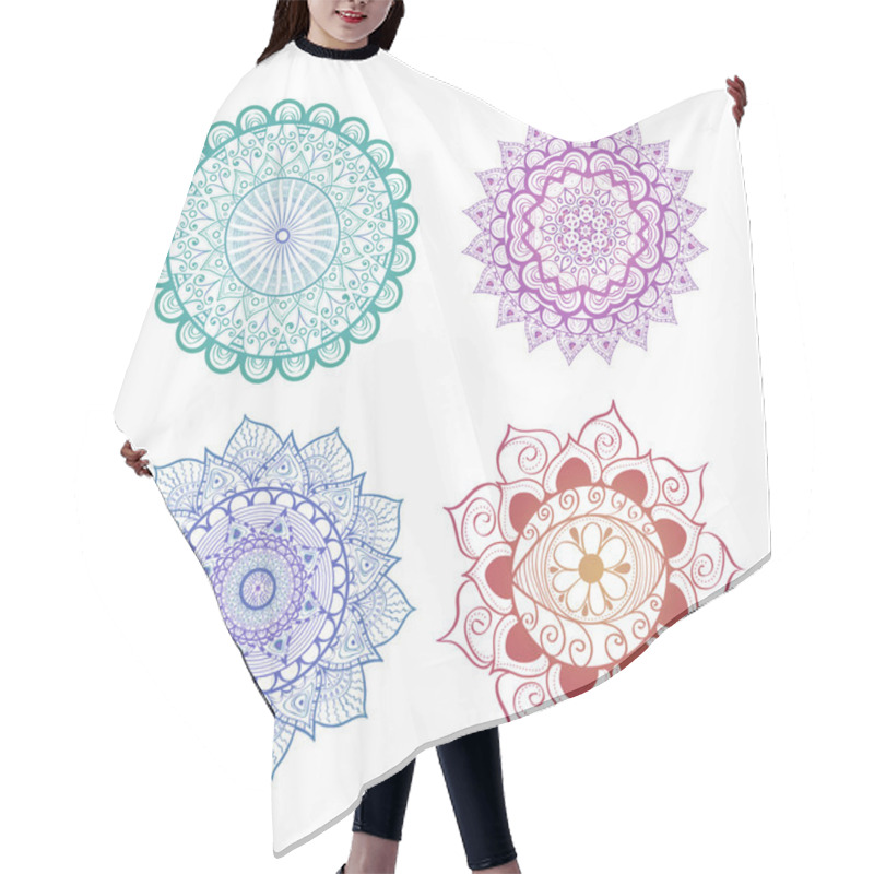 Personality  Abstract Mandala Set Hair Cutting Cape