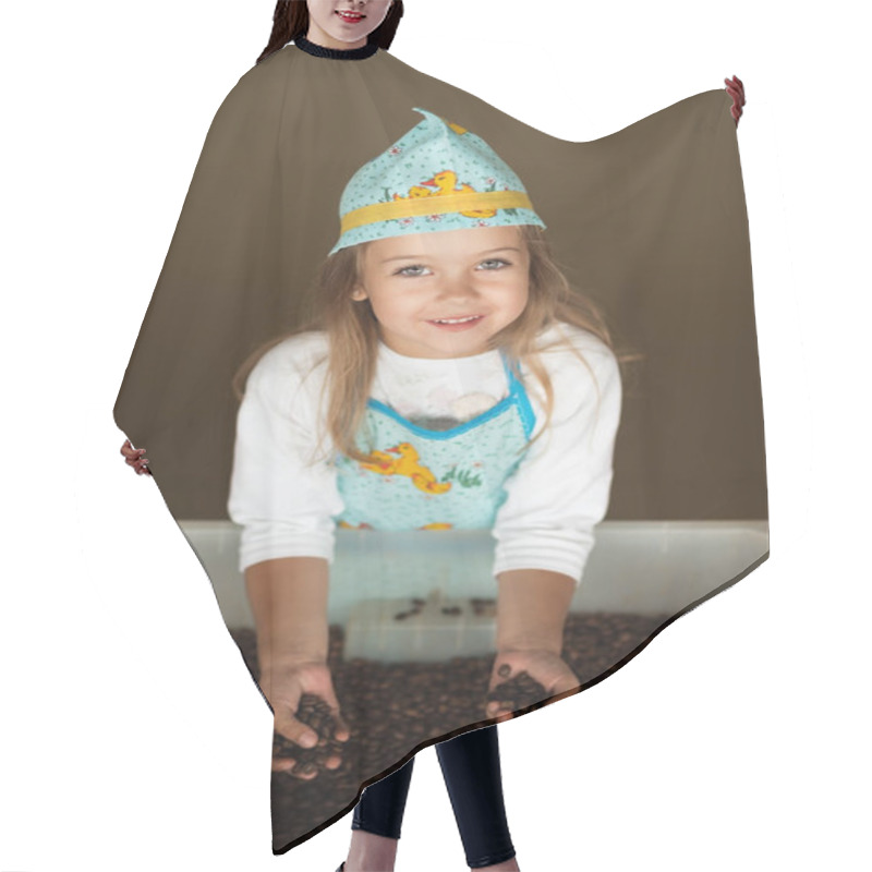 Personality  Funny Coffee Packer Hair Cutting Cape