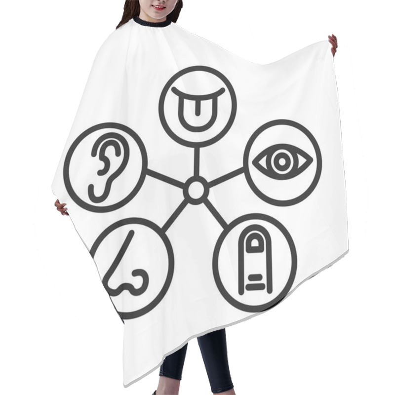 Personality  Sensor Perception Illustration Design Hair Cutting Cape