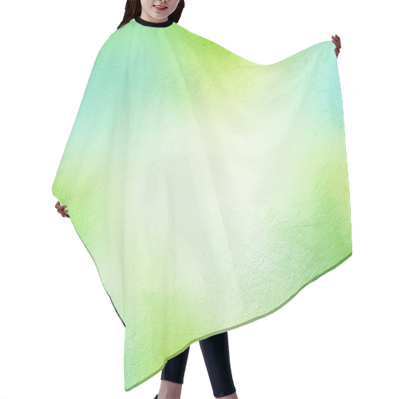 Personality  Textured Background In Blue And Green Hair Cutting Cape